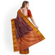 Exclusive Saddle Brown Embroidered Tussar Saree 